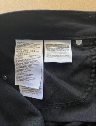 Levi's Pantalón Corto Mujer Negro