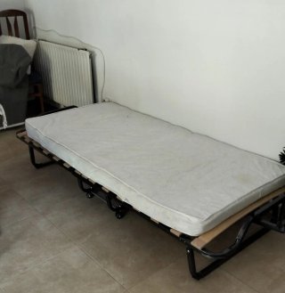 Somier Plegable con Ruedas + Colchón