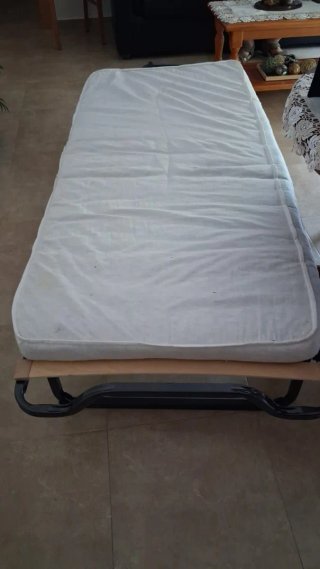 Somier Plegable con Ruedas + Colchón