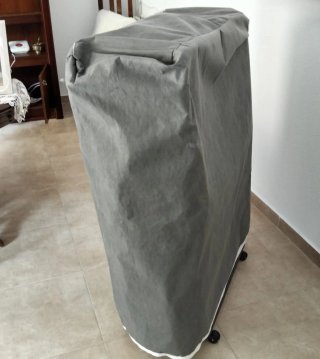 Somier Plegable con Ruedas + Colchón