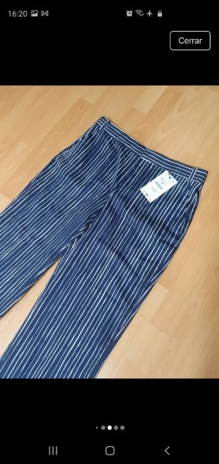 Pantalón rayas Zara Talla M