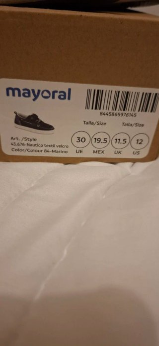 Zapatos Mayoral niño azul y blanco
