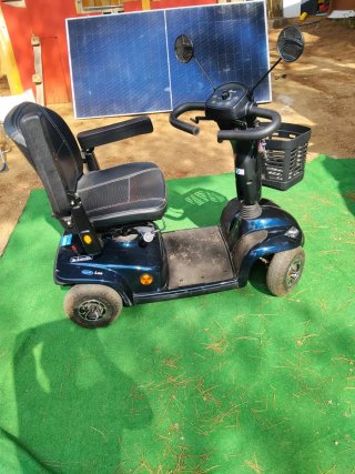 Silla de ruedas Scooter de movilidad Azul