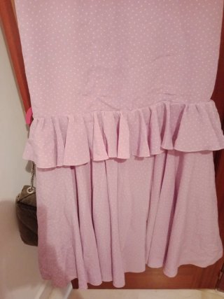 Vestido Flamenca Morado Lunares