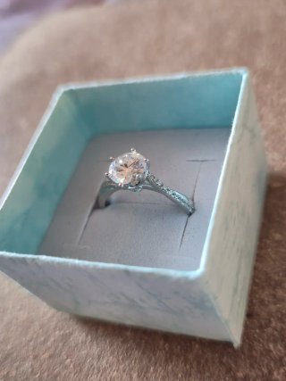 Anello Moissanite 1 ct S925