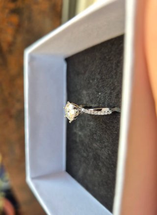Anello Moissanite 1 ct S925