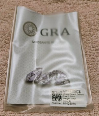 Anello Moissanite 1 ct S925