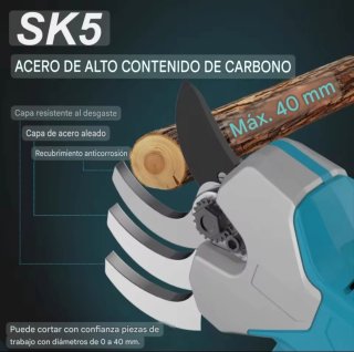 Tijeras Podar Eléctricas Maletín (2 Baterías)
