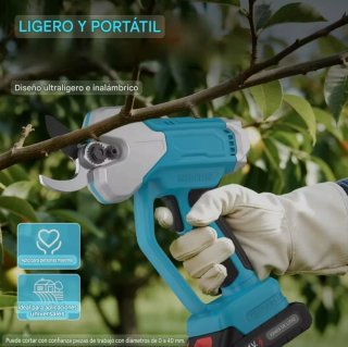 Tijeras Podar Eléctricas Maletín (2 Baterías)