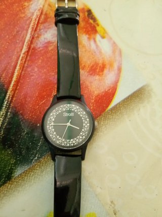 Orologio Strolli nero con strass