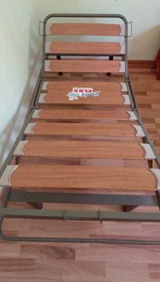 Somier Body Flex Elevable Manual, metal y madera.