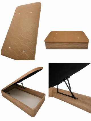Canapé abatible madera y tela
