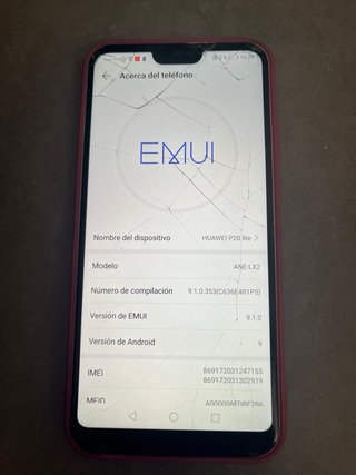 Huawei P20 Lite Negro + Funda Rosa