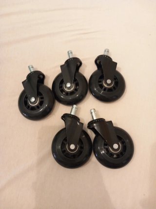 Ruedas para silla de oficina (5 unidades)