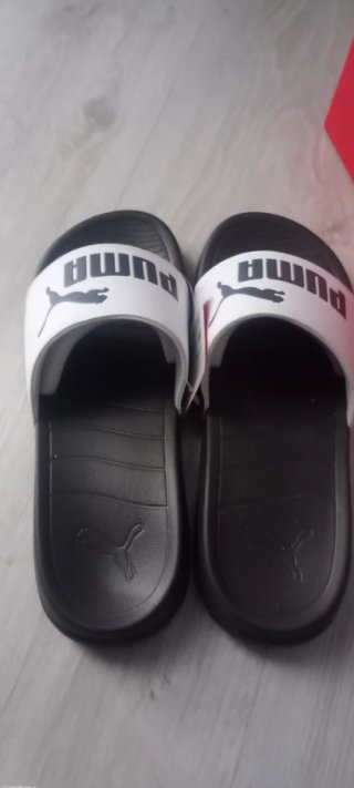 Chanclas Puma Hombre Gris y Blanco