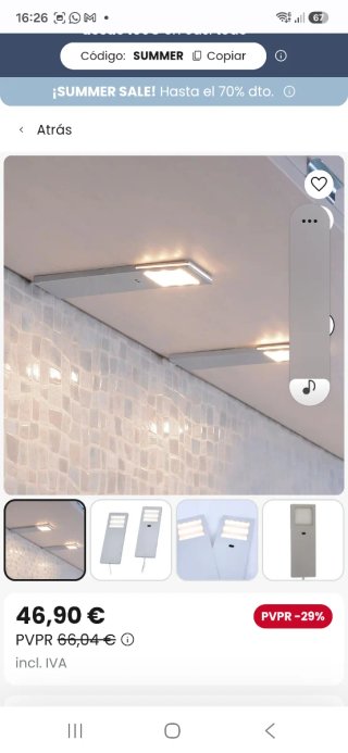 Lámpara LED Muebles Paul Neuhaus