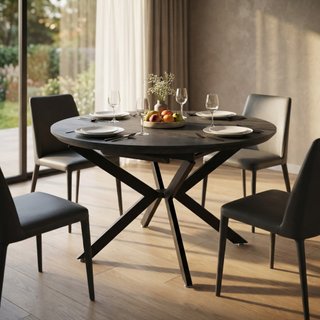 Tavolo da Pranzo Rotondo Allungabile 120/160x120cm