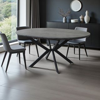 Tavolo da Pranzo Rotondo Allungabile 120/160x120cm
