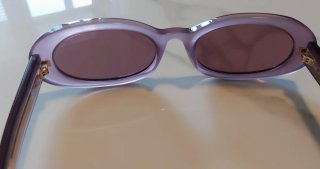 Occhiali da sole donna rosa viola ovali