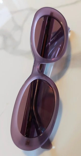 Occhiali da sole donna rosa viola ovali