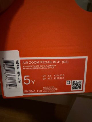 Nike Pegasus 41 Azul Talla 37.5