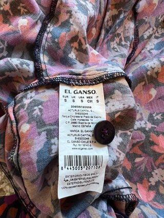 Vestido corto El Ganso estampado floral - Talla S