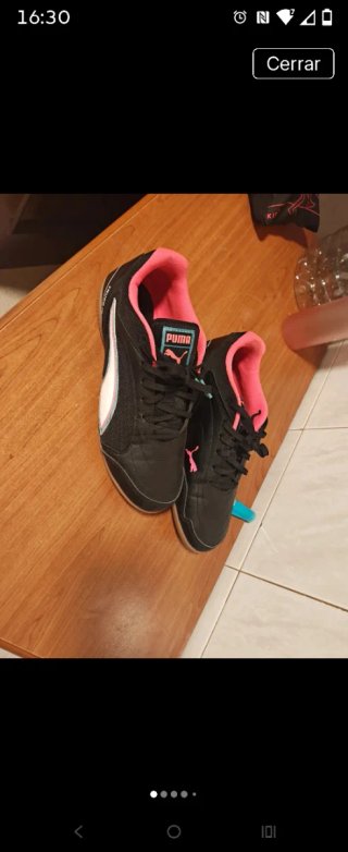 Zapatillas Puma Futbol Sala Negras Rosas