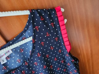 Vestido Verano Estampado Anclas Talla S