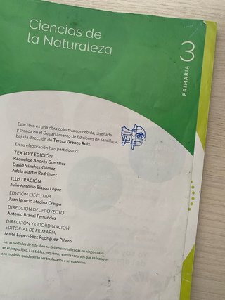 Ciencias de la naturaleza, 3 Primaria