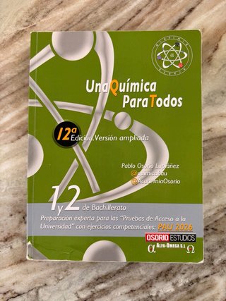 Libro Química Para Todos de la Academia Osorio.