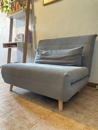 Sofá Cama Gris Tela