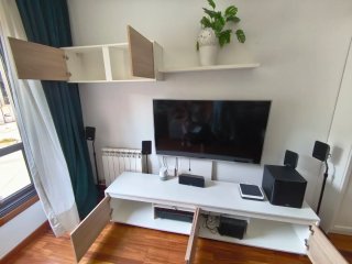 Mueble TV Leroy Merlin Blanco y Roble