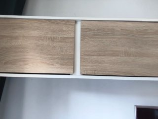 Mueble TV Leroy Merlin Blanco y Roble