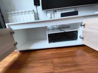 Mueble TV Leroy Merlin Blanco y Roble