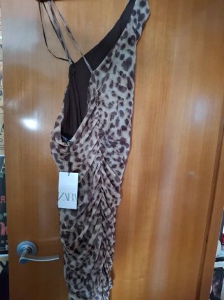Vestido Zara estampado animal print