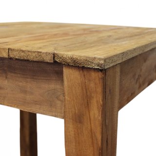 Tavolo da Pranzo Quadrato Legno Massello 80x80cm