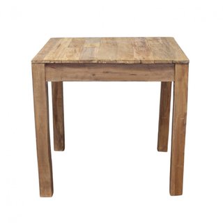 Tavolo da Pranzo Quadrato Legno Massello 80x80cm