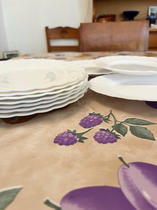 Juego 122 Platos Postre Porcelana Blancos