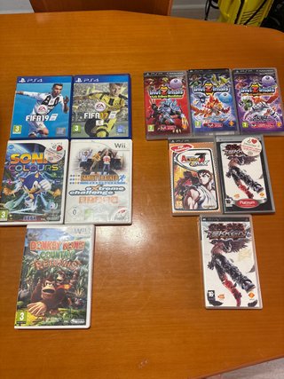 Lote Videojuegos PS4, Wii, PSP