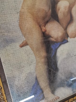 Puzzle El Primer Beso Enmarcado