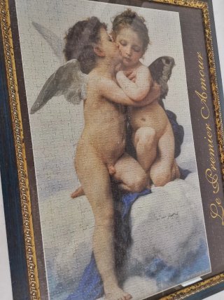 Puzzle El Primer Beso Enmarcado