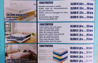 Canapé alta gama + Colchón Alba 24cm