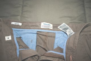 Pantalón corto chino Jack & Jones beige, talla M