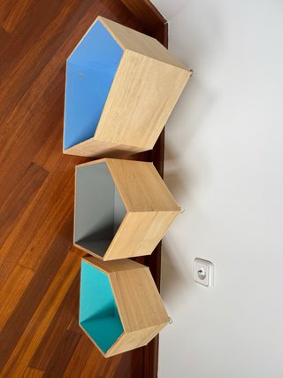 Estanterías de pared casa madera