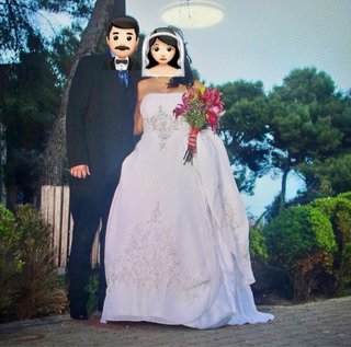 Vestido de Novia Blanco y plateado