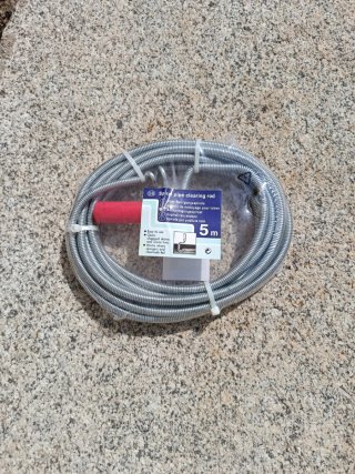 Desatascador espiral manual 5m SIN ESTRENAR