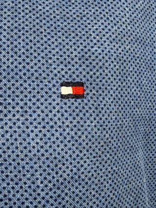 Tommy Hilfiger Camicia Pois Uomo XL New York Blu