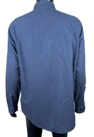 Tommy Hilfiger Camicia Pois Uomo XL New York Blu
