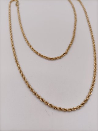 Cadena Oro 18k -Salomónica- 15,46gr- 62cm
