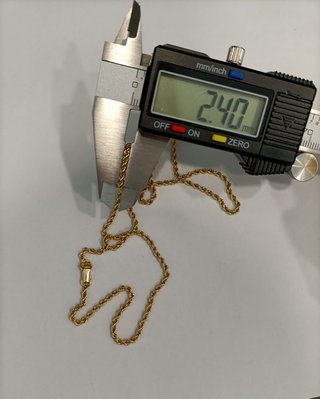 Cadena Oro 18k -Salomónica- 15,46gr- 62cm